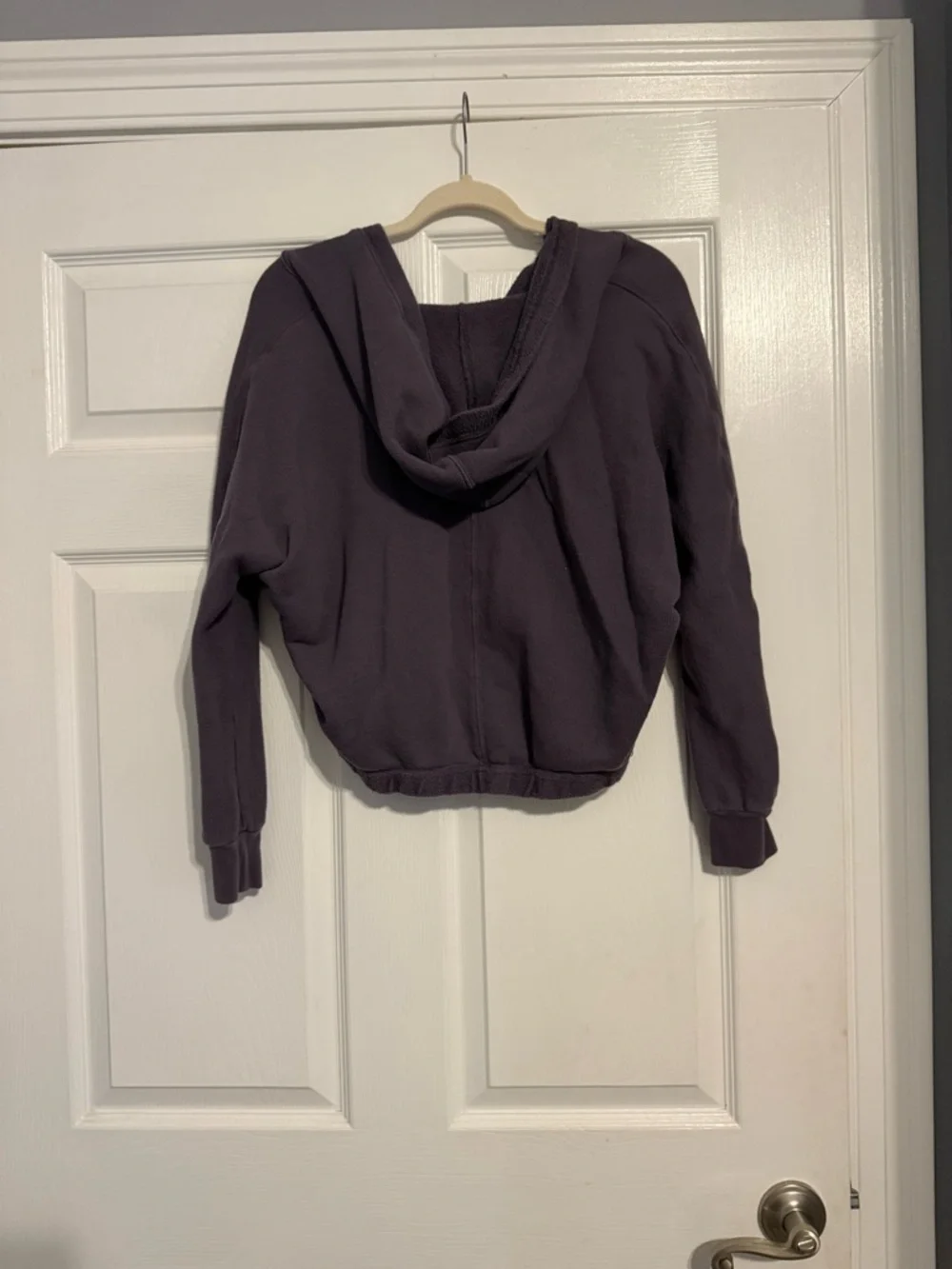 FP Movement by Free People Washed Plum V-Neck Hoodie - Picture 2 of 3